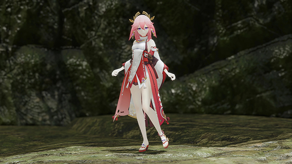 《怪物獵人：崛起》原神八重神子外觀MOD