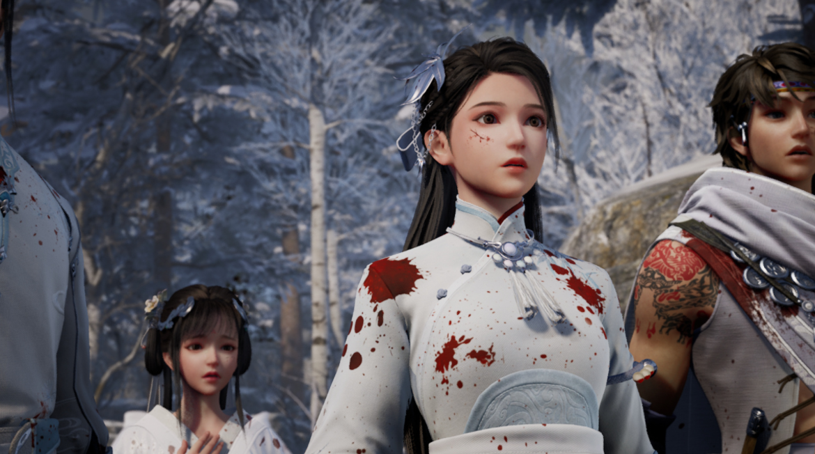 《仙劍奇俠傳7》四人白色染血戰損服飾MOD[正式版]
