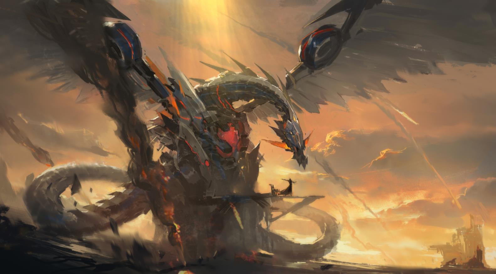 《Wallpaper Engine》游戲王電子龍無限精美繪圖動態壁紙