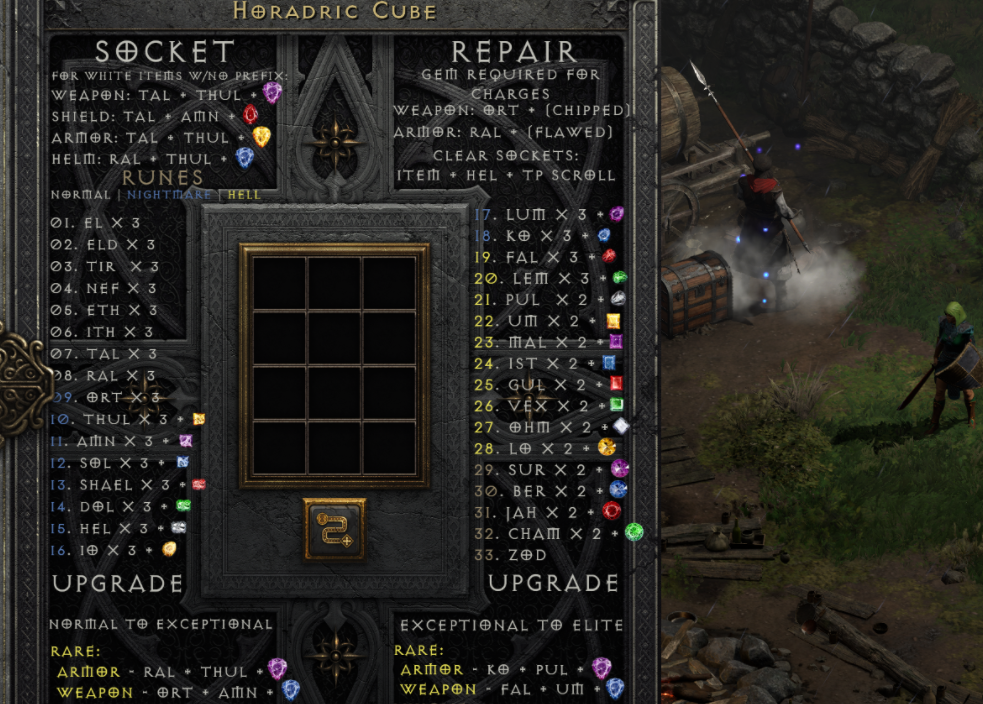 《暗黑破壞神2重制版》赫拉迪克方塊背景MOD