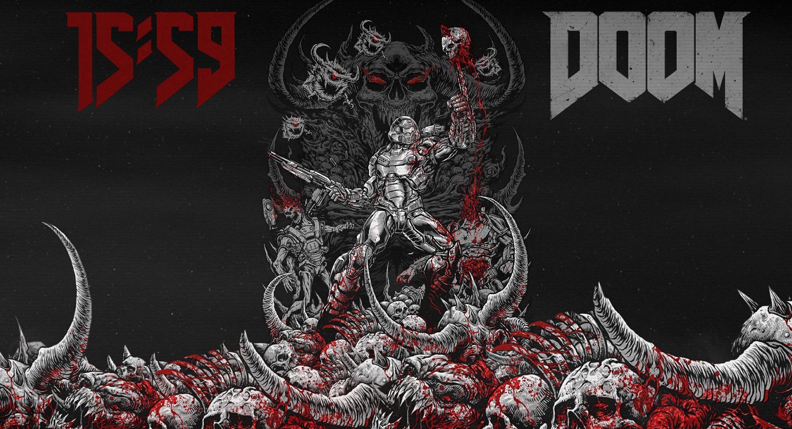 《Wallpaper Engine》DOOM黑白風(fēng)格血腥戰(zhàn)斗場景動(dòng)態(tài)壁紙