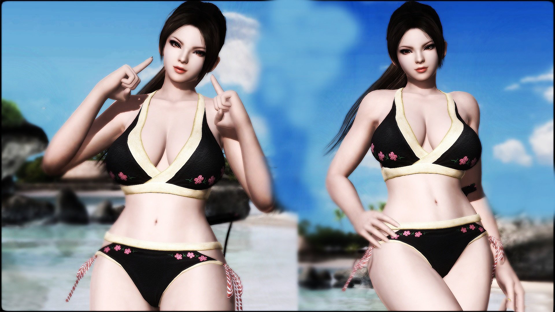 《死或生5：最后一戰》Mai的美麗日式印花泳衣MOD