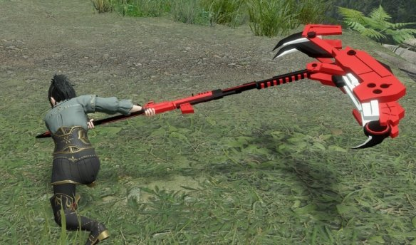 《怪物獵人：崛起》RWBY新月玫瑰鐮刀MOD