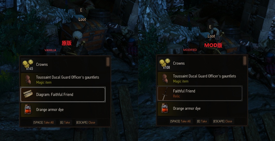 《巫師3次世代版》無用裝備圖紙?zhí)鎿Q為實物MOD