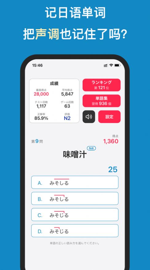 背日語單詞