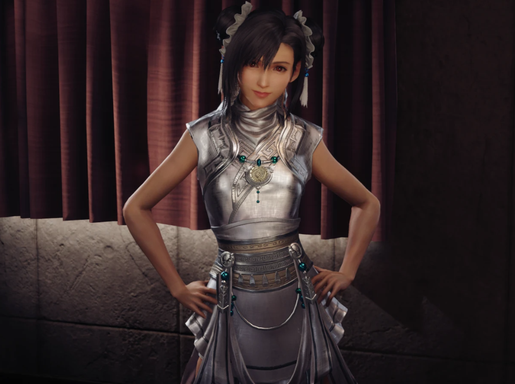 《最終幻想7：重制版》蒂法cos月清疏白裝MOD