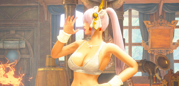 《怪物獵人崛起：曙光》性感瑜伽背心替換旅團套MOD