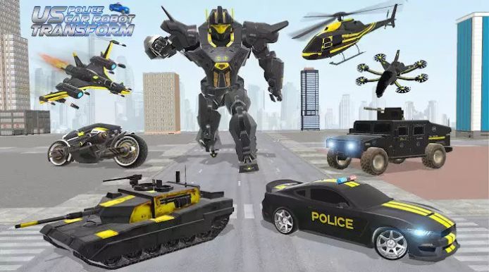美國警用機器人汽車大戰