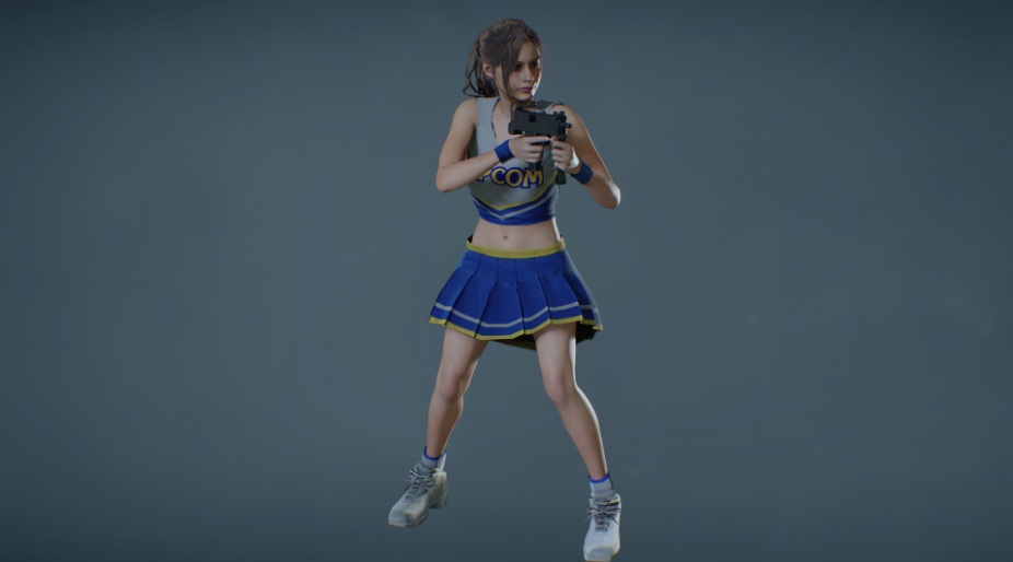 《生化危機2：重制版》克萊爾拉拉隊長無彩球MOD[兼容新版本]
