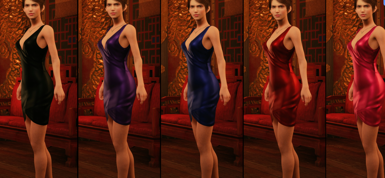《最終幻想7：重制版》NPC杰西10種服裝顏色32種妝容MOD