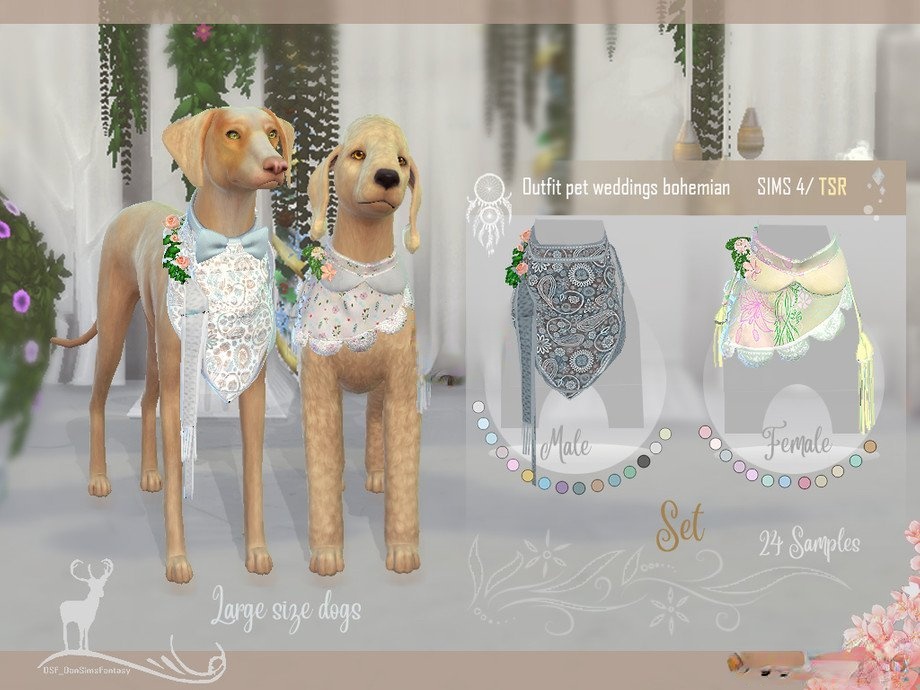 《模擬人生4》中型犬婚禮裝扮MOD