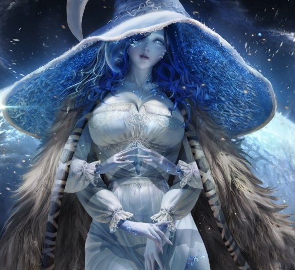 《艾爾登法環》菈妮誘人身材白紗裙壁紙