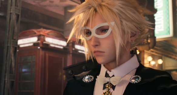 《最終幻想7：重制版》克勞德cos美少女戰(zhàn)士夜禮服假面MOD