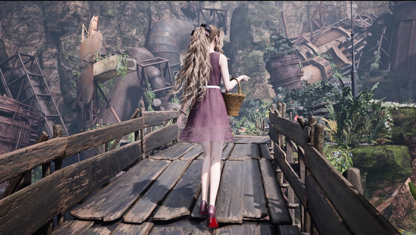 《最終幻想7：重制版》愛(ài)麗絲性感雞尾酒禮裙MOD
