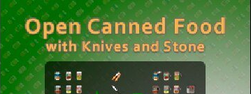 《僵尸毀滅工程》用刀和石頭打開罐頭食品MOD
