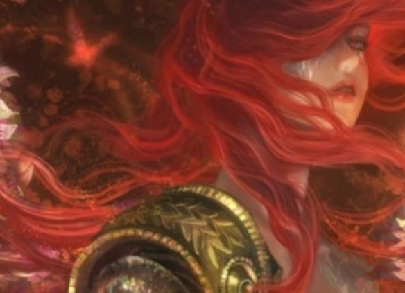 《艾爾登法環(huán)》女武神火紅長發(fā)二階段精美插畫壁紙