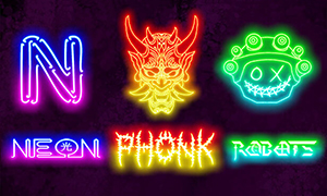 霓虹燈機(jī)器人