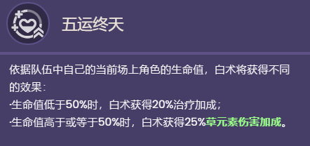 《原神》白術(shù)技能天賦一覽