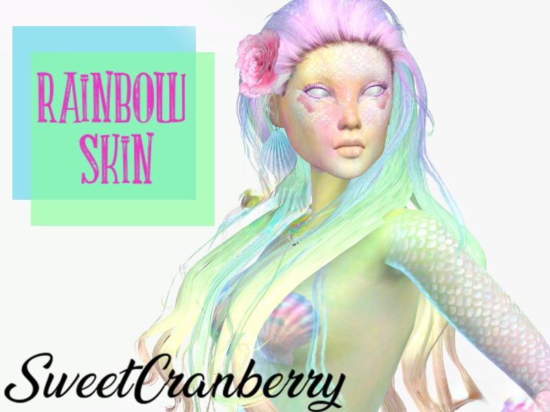 《模擬人生4》女性彩虹色皮膚MOD