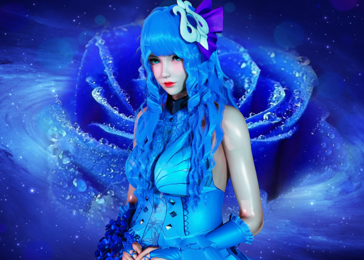 《AI少女》藍(lán)發(fā)氣質(zhì)美少女MOD