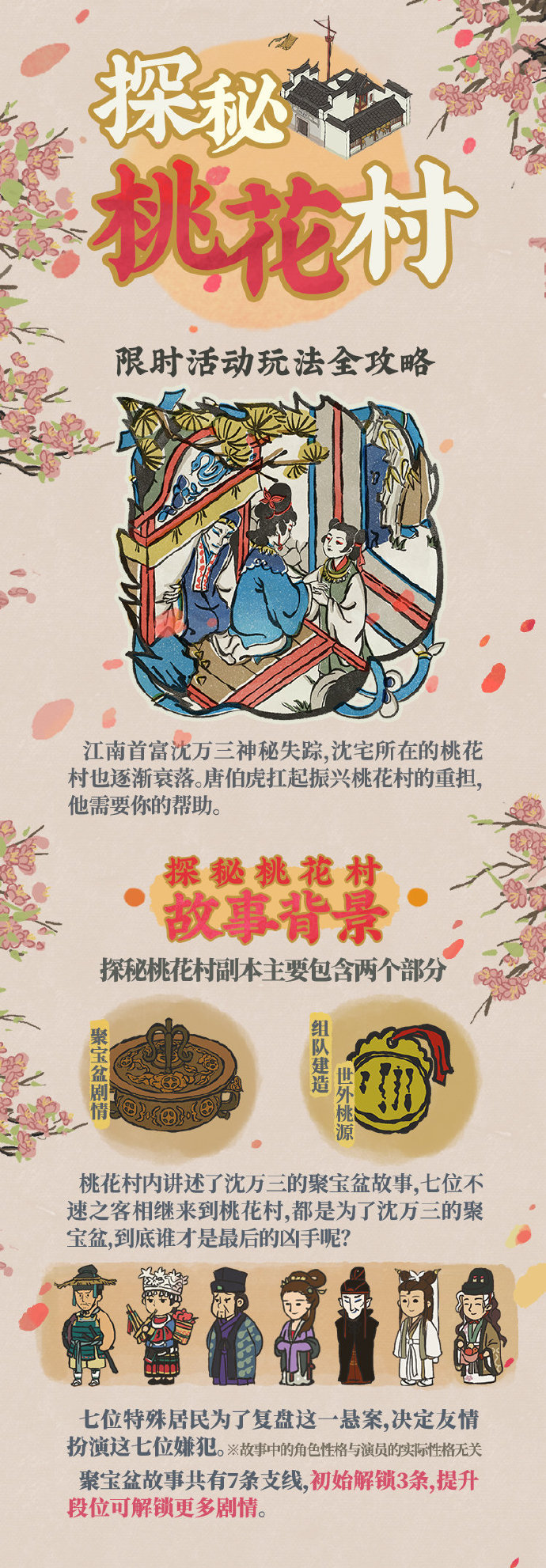 《江南百景圖》1.5.0探秘桃花村玩法全新攻略介紹