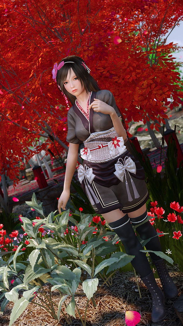 《上古卷軸5：天際重制版》蒂法短袖和服MOD