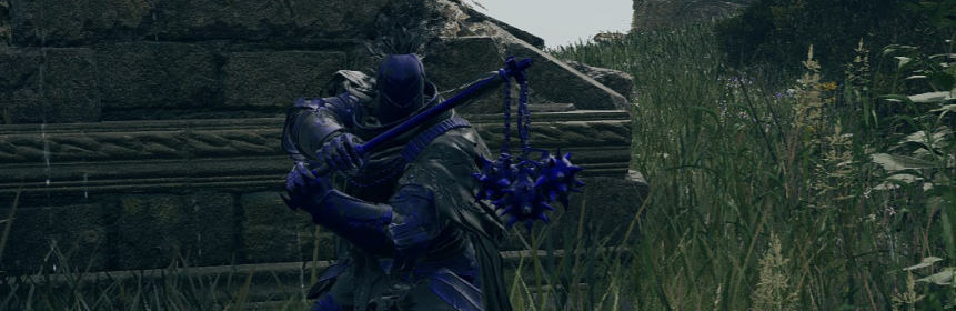 《艾爾登法環》紫水晶紋理黑夜騎兵武器MOD