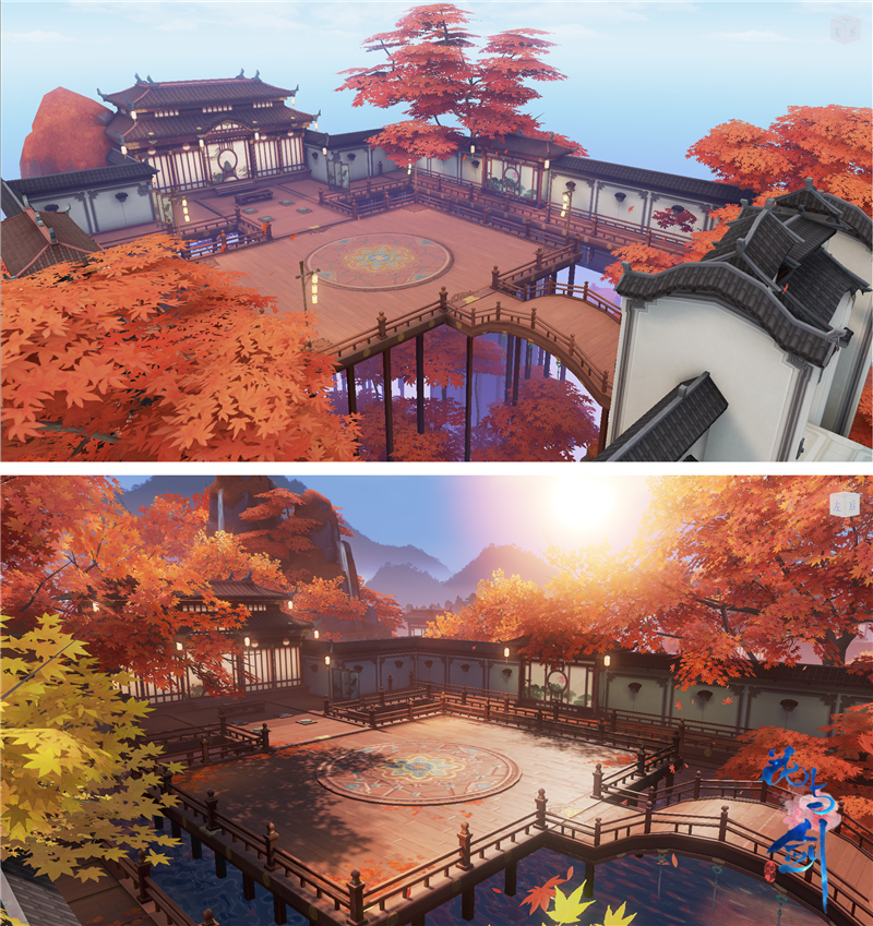 《網易武魂：花與劍》2.0新版本開啟了全新的美術設計風格。