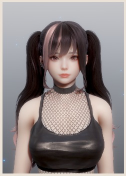《ROOM Girl》黑色皮背心雙馬尾少女MOD