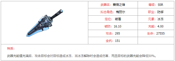 《幻塔》薔薇之鋒武器圖鑒分享