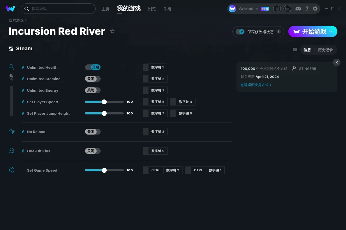《紅河行動》v1.0.14.4八項修改器[STiNGERR]