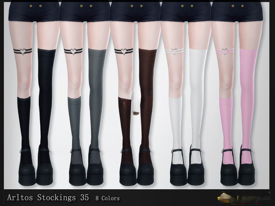 《模擬人生4》女性不對稱愛心絲襪MOD