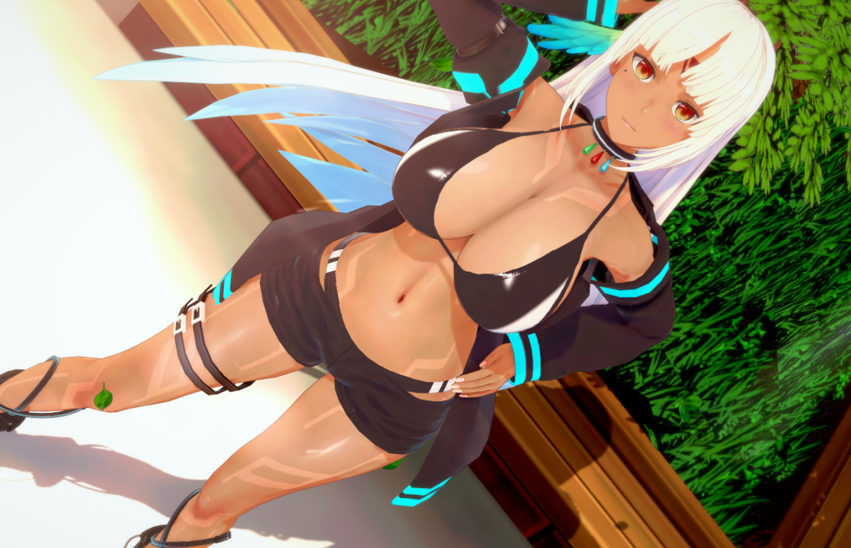 《戀活Sunshine》性感小麥色皮膚皮衣比基尼少女MOD