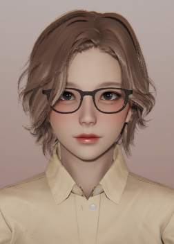 《AI少女》短發眼鏡知性美女MOD