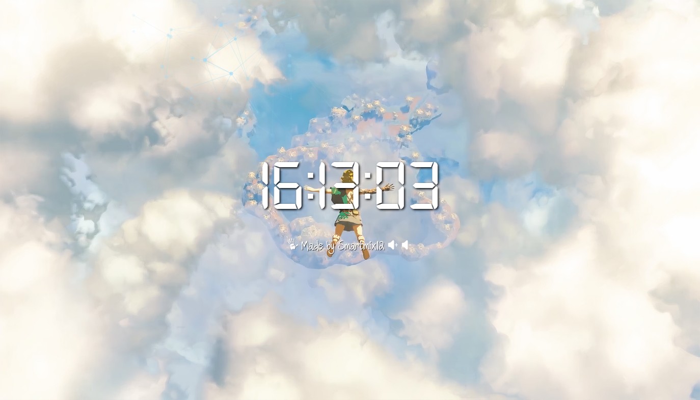 《Wallpaper Engine》塞爾達荒野之息2記時動態壁紙