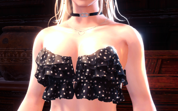 《怪物獵人世界：冰原》女角色黑色抹胸包MOD