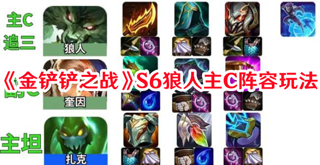 《金鏟鏟之戰(zhàn)》S6狼人主C陣容玩法