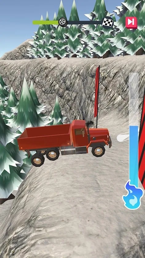 冬季公路卡車司機