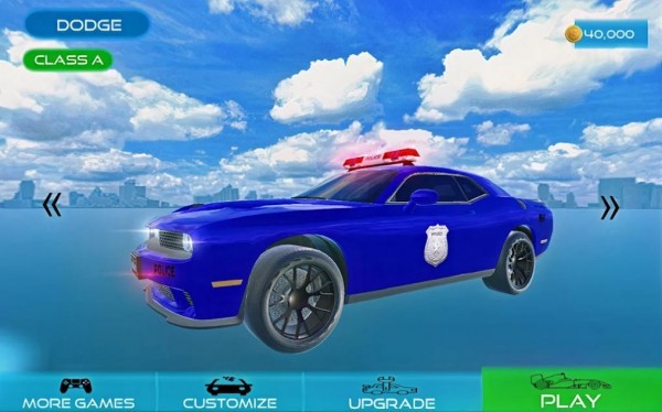 真正的道奇肌肉警車駕駛