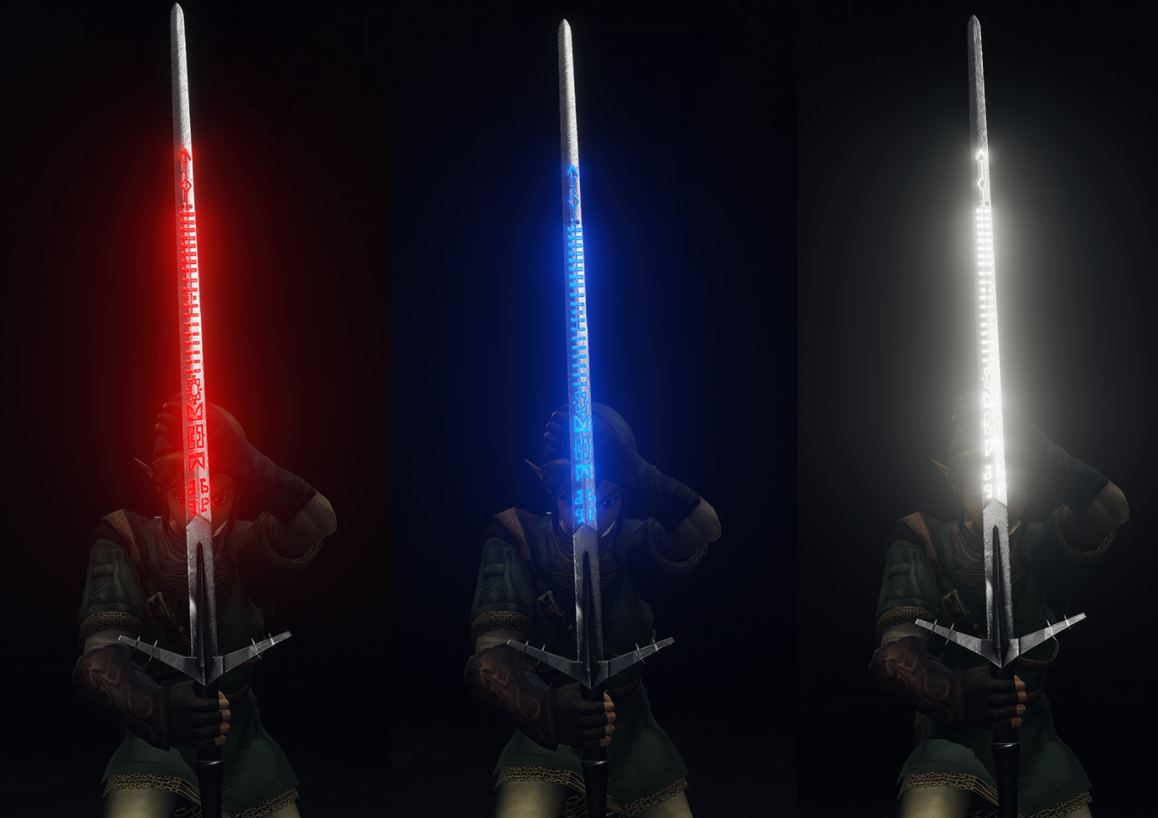 《艾爾登法環》巫師3發光版湖之仙女大劍MOD