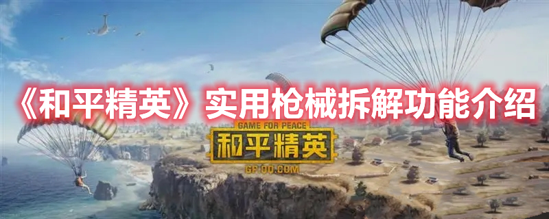 《和平精英》實用槍械拆解功能介紹