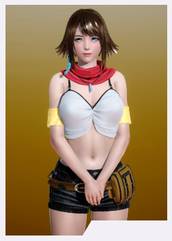 《AI少女》露臍裝熱褲短發美少女MOD