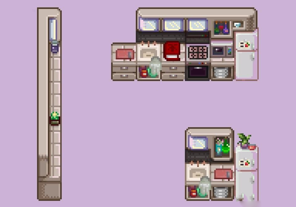 《星露谷物語》現代風廚房MOD