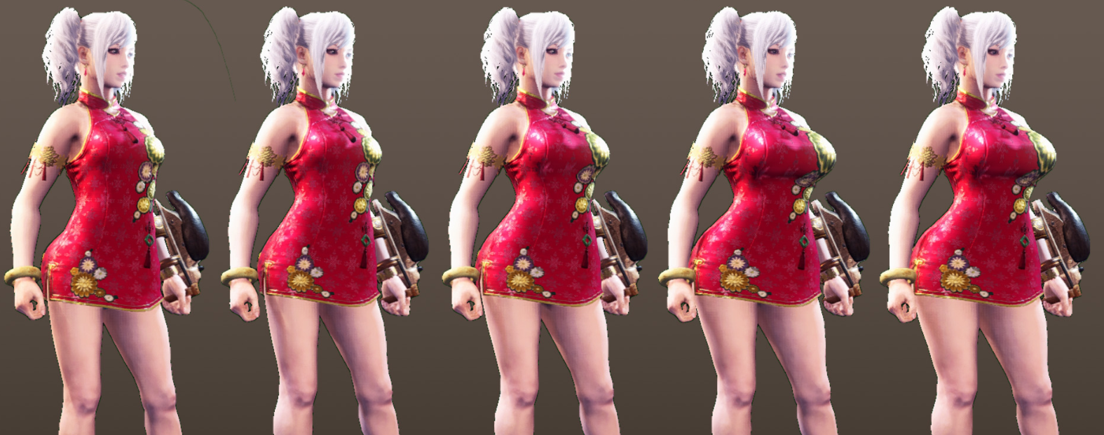 《怪物獵人世界：冰原》性感旗袍替換烏龍?zhí)籽bMOD