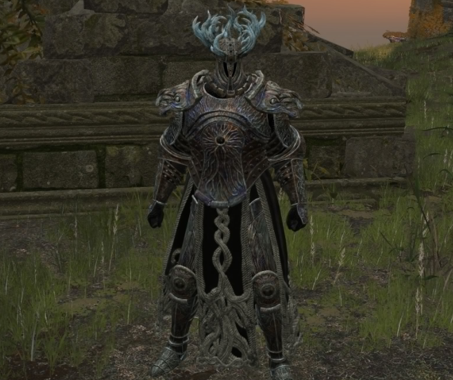 《艾爾登法環(huán)》蔚藍(lán)紋理熔爐騎士鎧甲MOD
