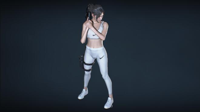 《生化危機3：重制版》吉爾白色瑜伽服MOD[兼容新版本]