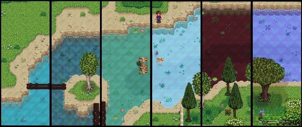 《星露谷物語》水季節性顏色變化MOD