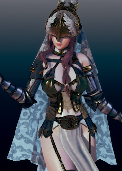 《AI少女》紫色長發性感鎧甲精靈女騎士MOD