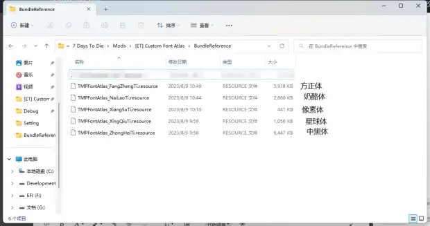 《七日殺》A21可自定義游戲字體MOD