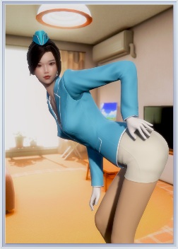 《ROOM Girl》身材苗條藍(lán)白空姐MOD